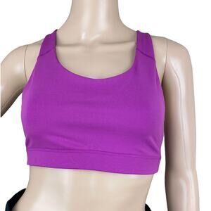 New Old Navy Active Women Pink Scoop Neck Strappy Back Sports Bra Size S